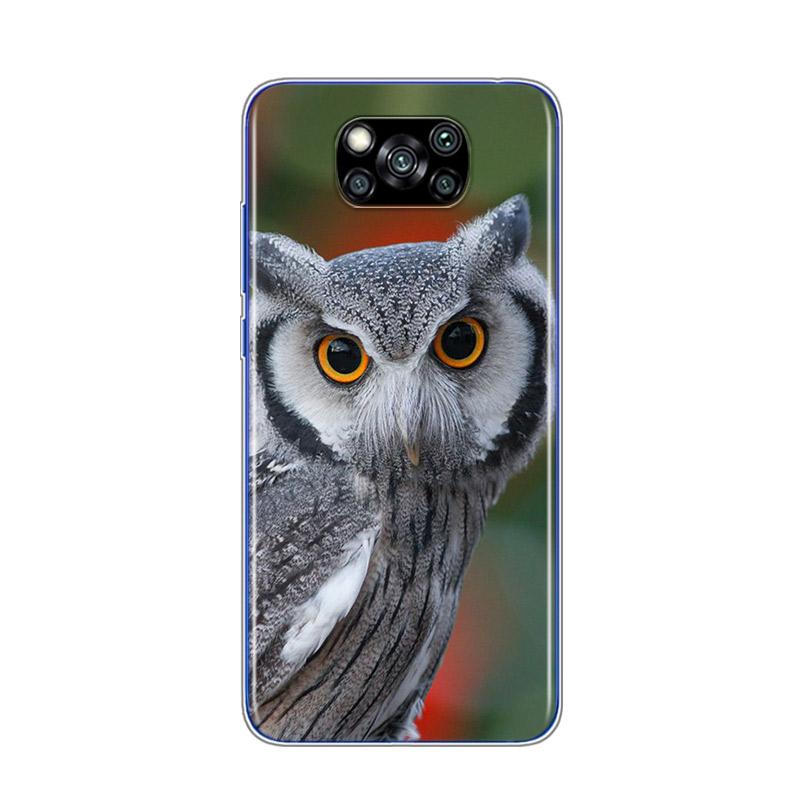 Camouflage Owl Animal For Xiaomi Poco X3 NFC C3 F2 F1 M3 M2 X2 11 10T Note 10 8 Mi Play A2 5 Lite Pro Phone Case