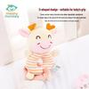 Happy Monkey Baby Plush Rattle and Teether Toy for Newborns
