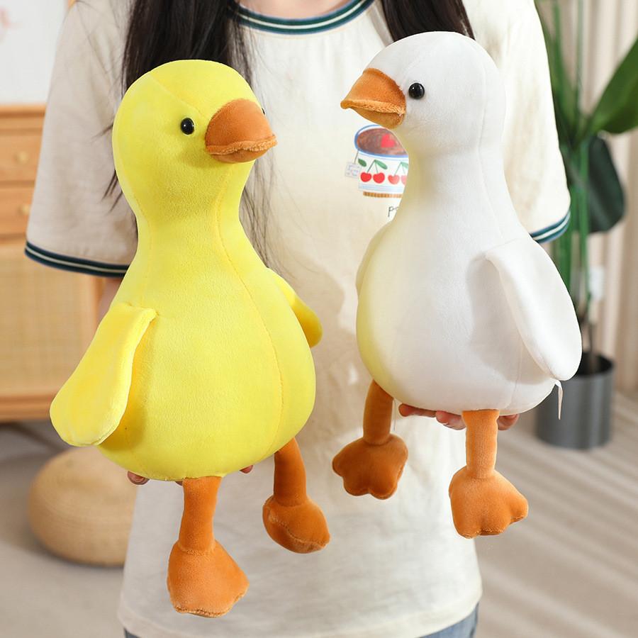 Plush Animal Toy White Duck Soft Stuffed Doll Childrens Comforter Gift