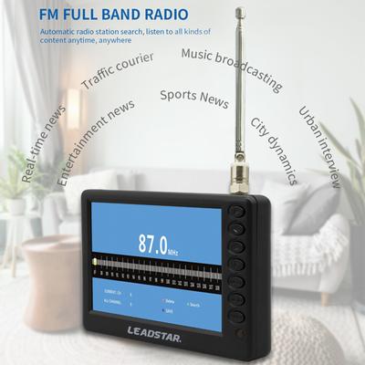 LEADSTAR D5 ATSC Digital-TV-Player, 5-Zoll-Bildschirm, tragbarer Taschenfernseher, Auto-Fernseher, Multimedia