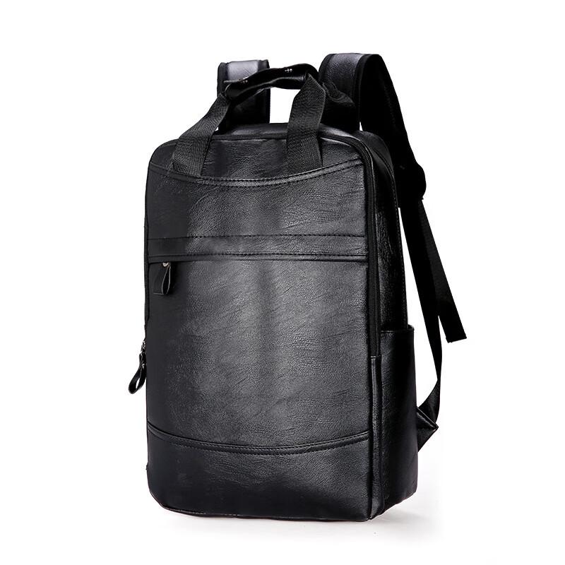 Li Shen Men s PU Leather Laptop Backpack 1