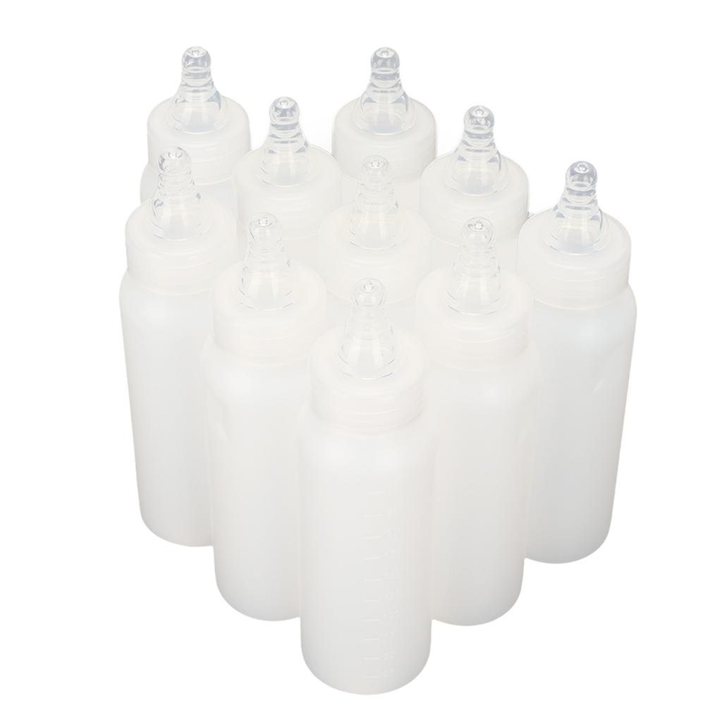 10 buc Biberon pentru hrănirea animalelor mici Tetină din silicon moale Biberon pentru lapte pentru animale de companie îngroșat cu scară pentru porc