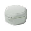 Double Layers Retainer Case Portable Soaking Denture Bath Box with Strainer Basket Invisible Brace Mouth Guard Dental Aligner Container Holder
