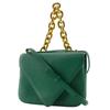 BOTTEGAVENETA Mounting Envelope Shoulder Bag 2WAYChainShoulder Green Leather Women Used