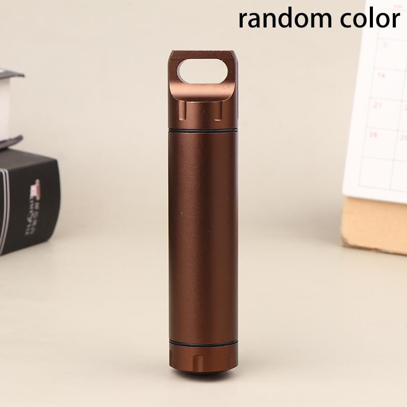 Portable Aluminum Alloy Waterproof Capsule Seal Bottle Outdoor Survival Pill Box Mini Tea Cans Container Sealed Tank Canister