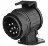 13/7 Pin Towbar Socket Adapter Trailer Plug Reduction Adapter