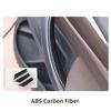 3x ABS Carbon Fiber Black Car Interior Door Handle Fix Cover For BMW X5 X6 F16