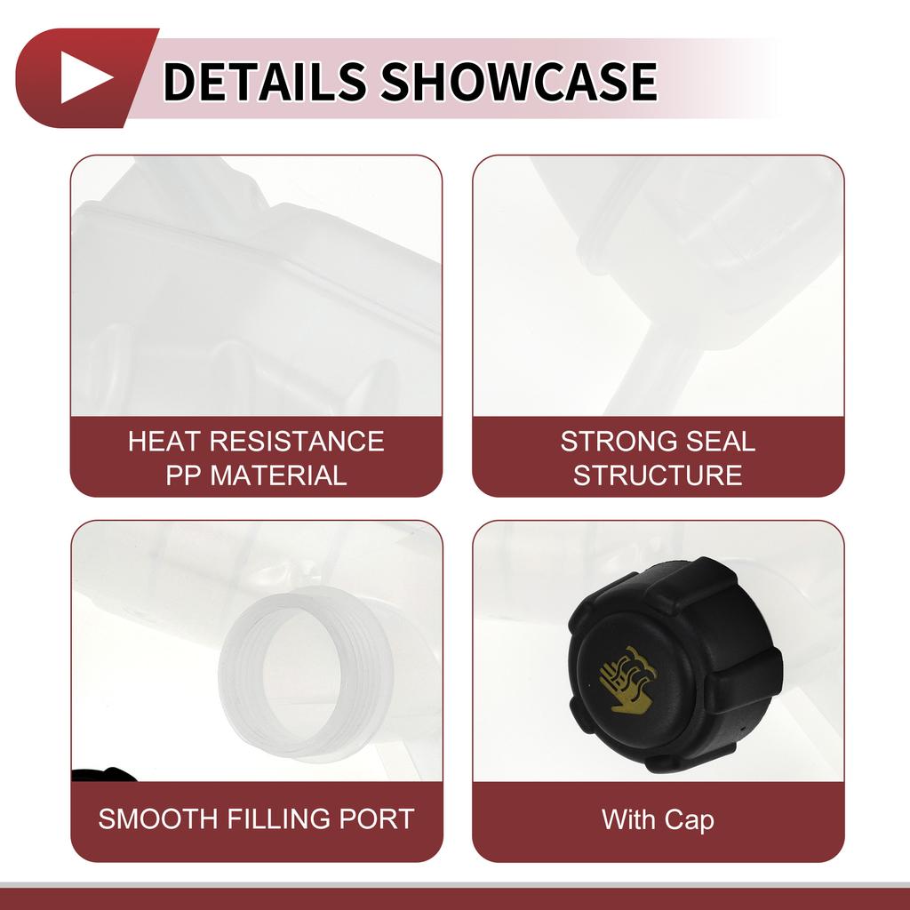 UXCELL Engine Coolant Reservoir Water Expansion Tank for Renault Grand Scenic II Megane II Coolant Bottle No.7701474499