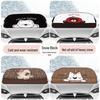 Thickened Cartoon Winter Car Windshield Snow and Sun Cover