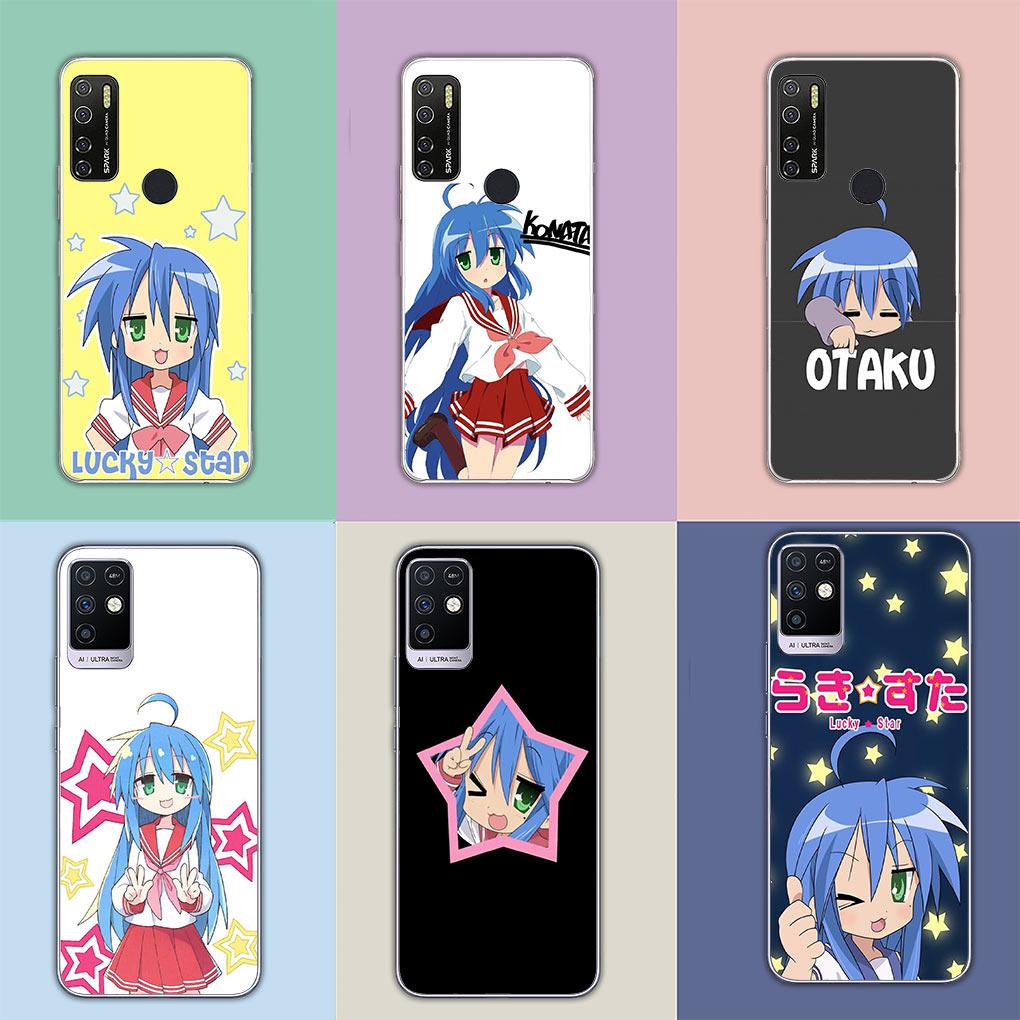 Lucky Star Izumi Konata girl Soft Cover for Samsung Galaxy A04 A14 A23 A34 A54 M23 M33 M52 M53 M30S M31 M51 M21 Phone Case