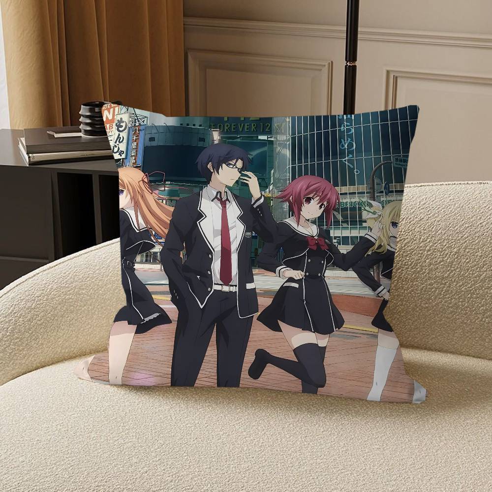 Anime G-GIRLS Und PANZER Pillow Anime Pillow Sofa Bed Head Pillow Cover Cushion Cover 45x45 cm Fashion