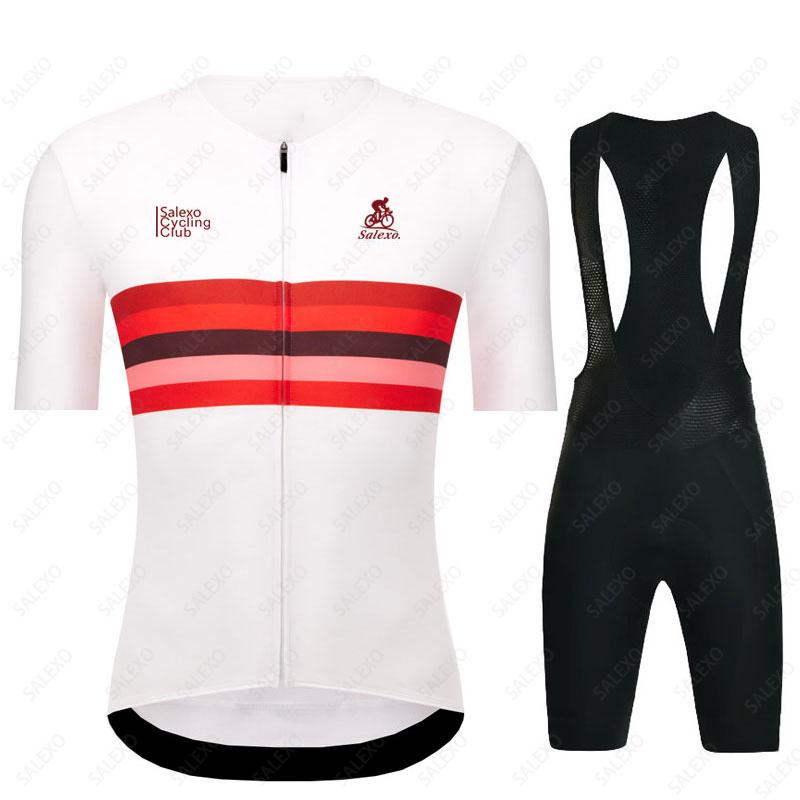Outdoor Cycling Suit Summer Men Short Sleeve Bike Clothing Set 19D Quick Dry Bicycle Mountain Salexo Team Cycling Jersey Maillot Ropa Ciclismo