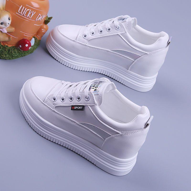 Damskie buty na platformie typu muffin jesień nowe casualowe sportowe damskie pojedyncze buty lekkie i wszechstronne wewnętrzne zwiększenie wysokości damskie