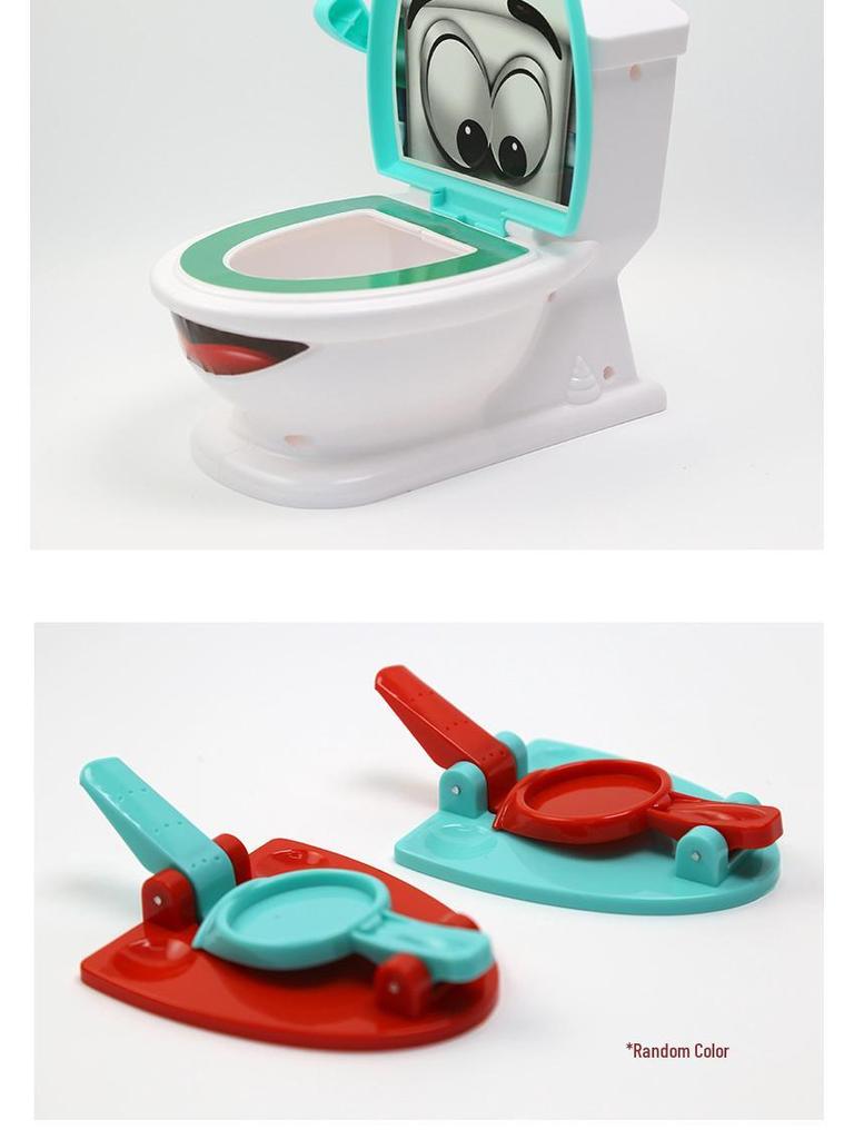 Toilet Catapult Poop Prank Game: Fun Novelty Gag Toy for Parent-Child Interaction.