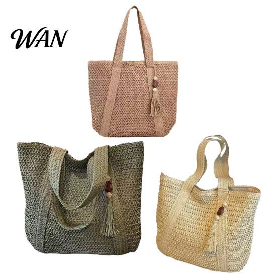 Trendy Women Bag Woven Shoulder Bag, Large Capacity Tote Commuter Multi-purpose Summer Beach Tote, Lightweight Purse for Vacation Street Work Portable