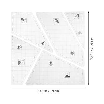 1Set Quilting Templates Clear Acrylic Patchwork Templates Reliable DIY Sewing Tools for Quilting Embroidery Projects