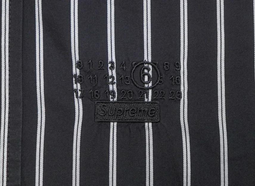 Supreme X MM6 Maison Margiela Stripe Shirt "Black"