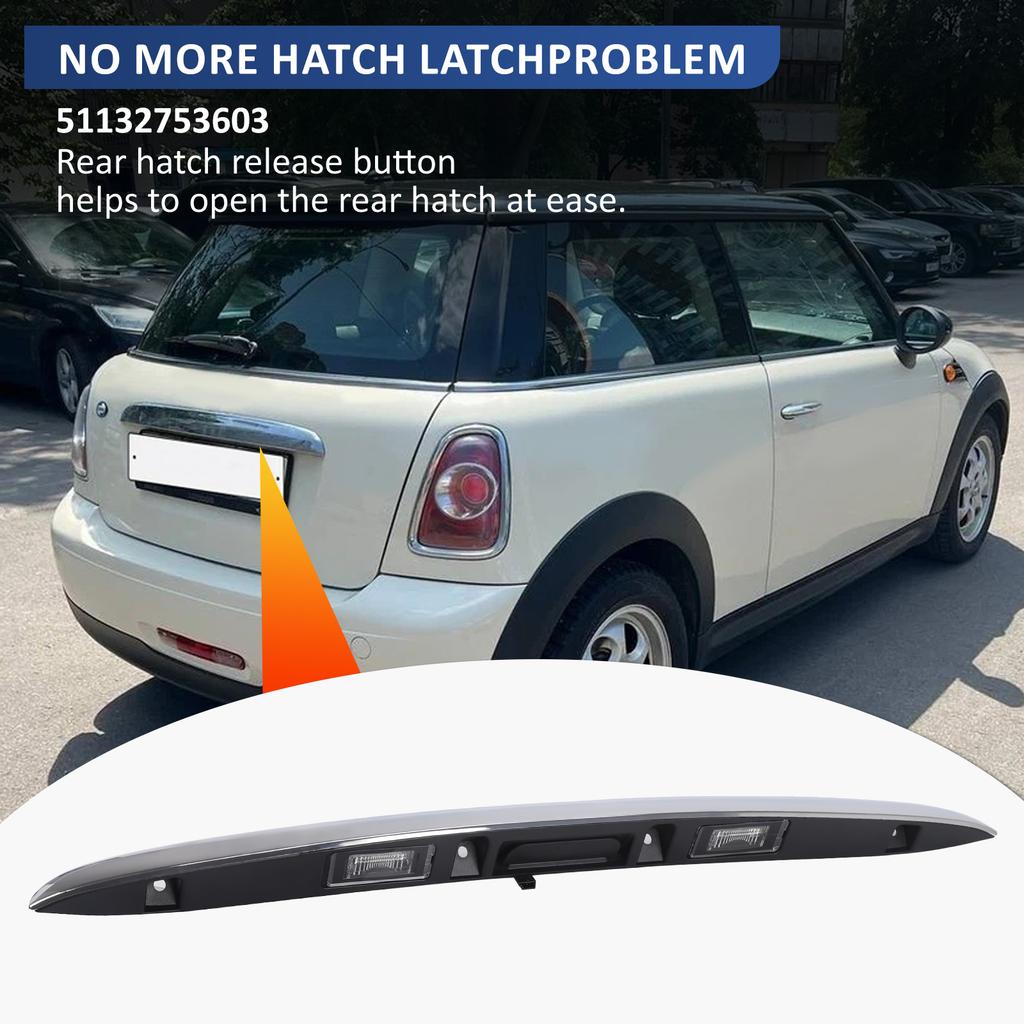 51132753603 Chrome Hatch Trunk Tailgate Door Handle Replacement For Bmw Mini Cooper R55 R56 R57 R58 R59 R60 R61 Car Accessories