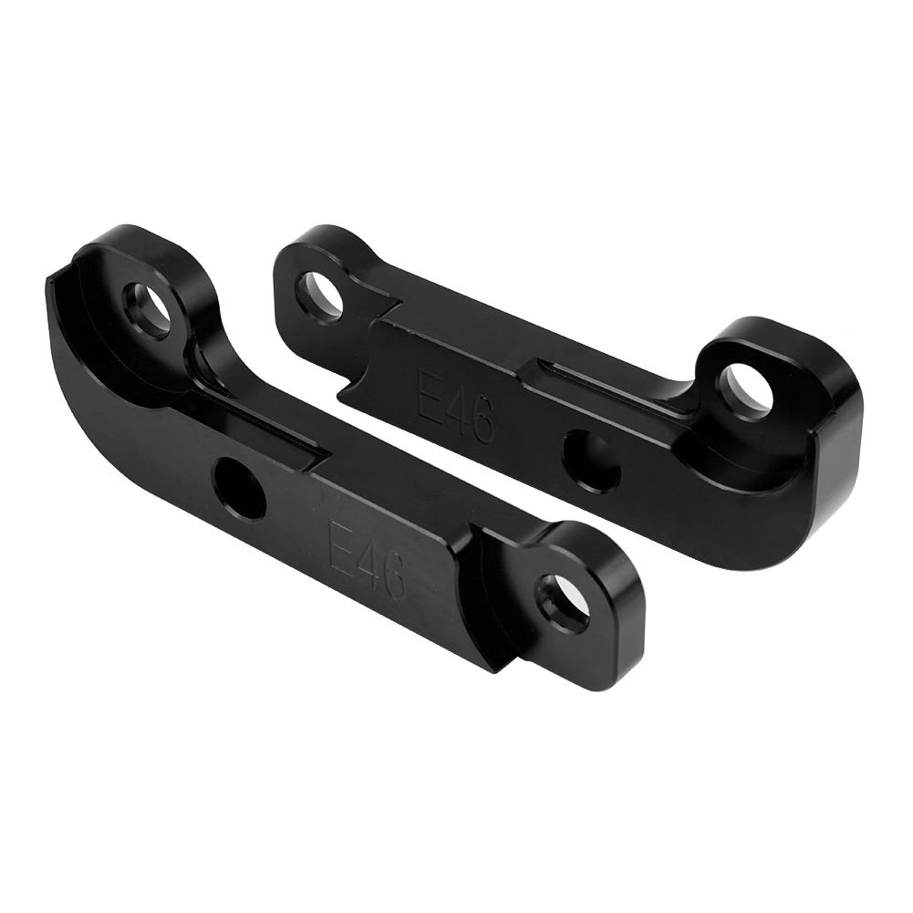 Kit d'adaptateur de blocage de drift Power Tuning en aluminium Augmentant l'angle de braquage de 25 pour BWM E46 M3 Rouge