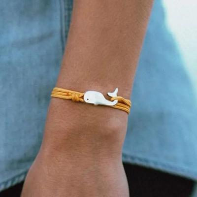 Marine stijl Camping Parachute koord Walvisstaart Anker Armband Mannen Vrouwen Paracord Sieraden Wrap Metalen Haken