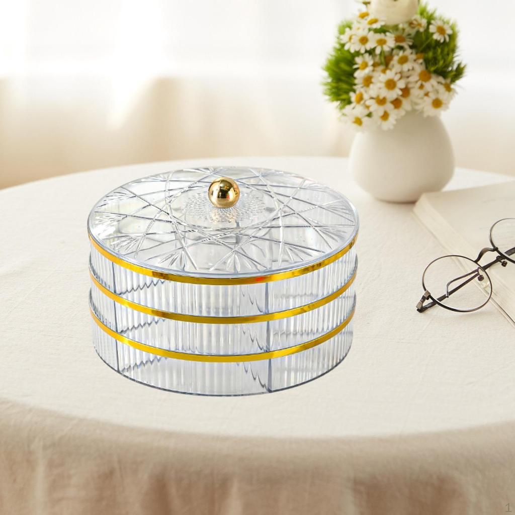 Divided Serving Tray ,Dried Snack Platters ,Tabletop Centerpiece Dried Fruit Candy ,for