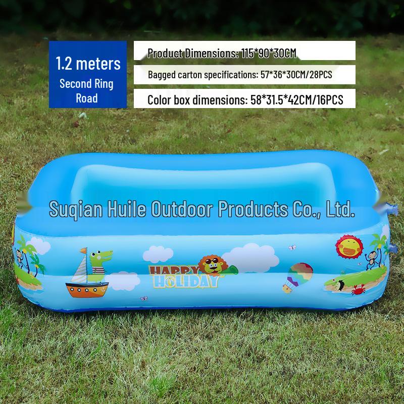 Inflatable PVC Swimming Pool for Kids and Adults - Foldable, Waterproof Outdoor Play