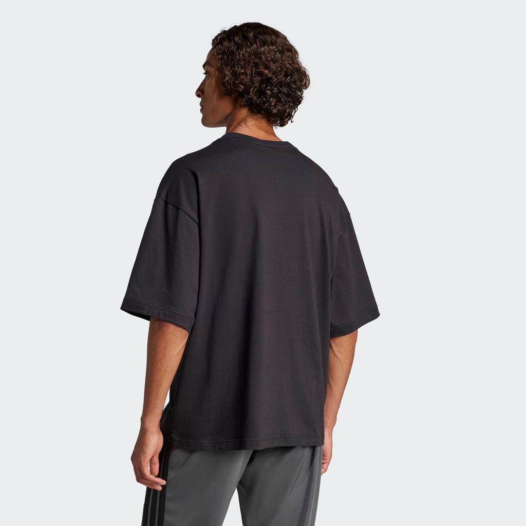 Adidas T Shirts Men's Black Crew Neck Moderate