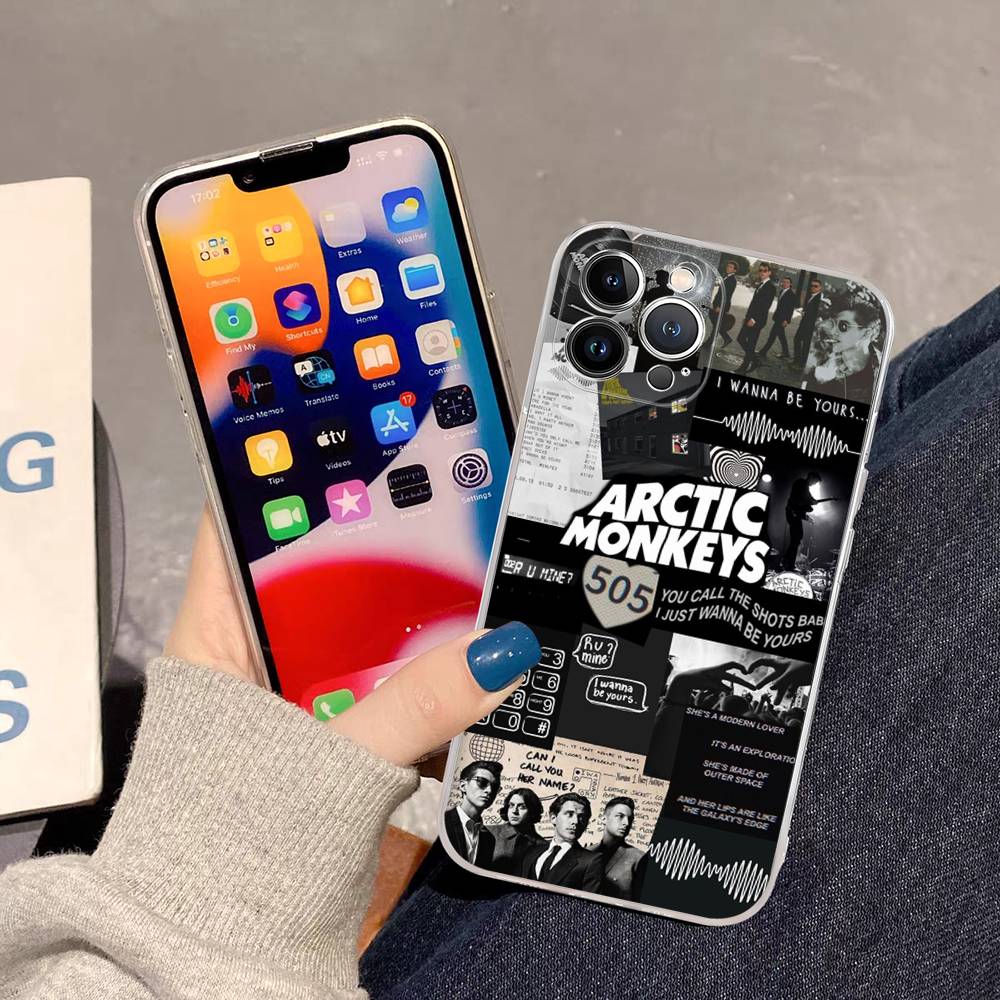 

Rock A-Arctic Популярные M-Обезьяны Группа Чехол Для Телефона IPhone 16 15 Promax IPhone 14 11 12 Высококачественный 13 Pro Силиконовый iPhone 13