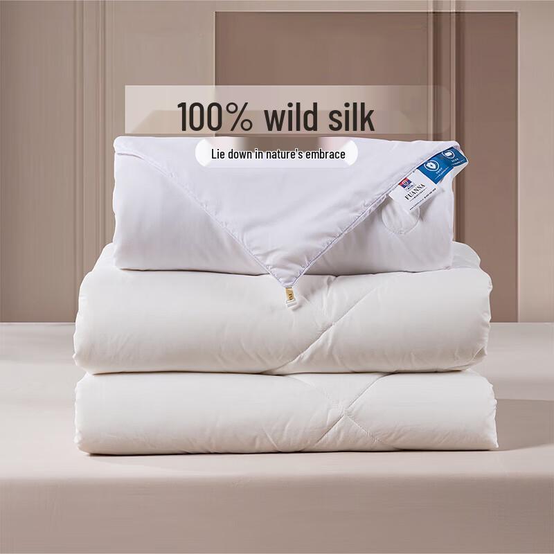 FUANNA New Zealand Wool & Tussah Silk Blend All-Season Duvet