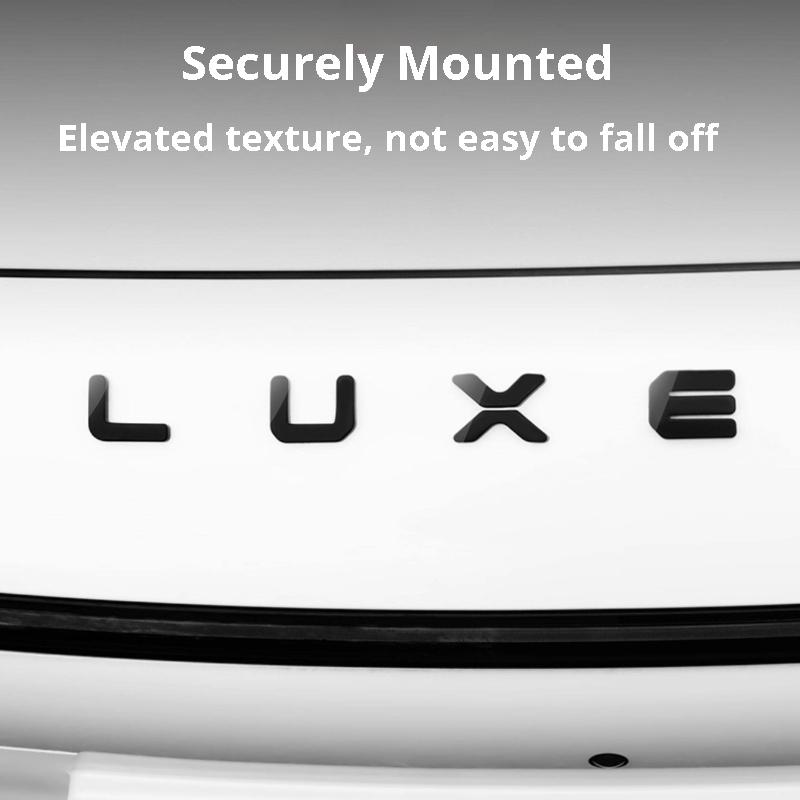 For Luxeed S7 R7 Blackened Car Emblem Sticker Front Rear Emblem Cover Letter Badge Modification Decorative Accessories