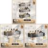 Aluminum Bathroom Storage Rack With Hooks For Shower And Toilet Organizer