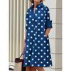 Autumn Minimalist Long Sleeved Mid Length Dresses