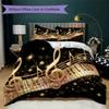 Dynamic Music Melody Pattern Bedding uilt Set uilt Cover Pillowcase Home Decoration Birthday Gift (1 * duvet cover + 2 * pillowcase without core)