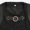 Men's Medieval Patchwork Vest Retro Waistcoat Halloween Costume