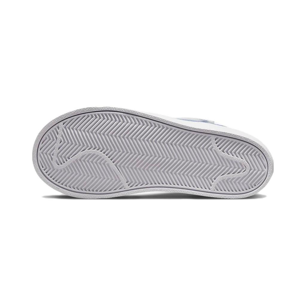 Nike Blazer 77 Casual Low top Kids' Skateboarding Shoes White Blue Children Aged 3 7 Years Old DA4075-109