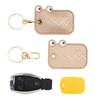 Cat Paw Shaped Pet Hair Keychain Faux Leather Pet Fur