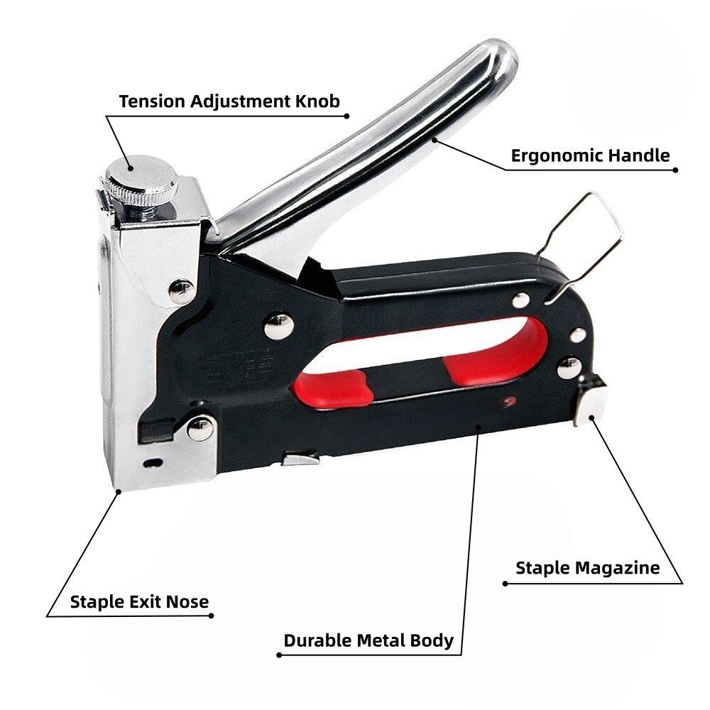 3 In 1 Nail Gun With 600 Staples Heavy Duty Staple Gun For Wood