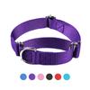 Adjustable Nylon Pet Collar with Handle for Cats and Dogs S-L Size Dog Leash Collar