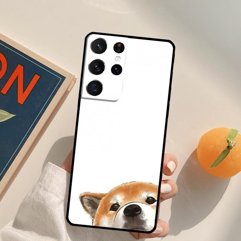 Animal Shiba Inu Dog Phone Case For Samsung Galaxy S25 S26 Ultra S24 S20 S21 S22 S23 Plus S10 S25 FE Back Cover