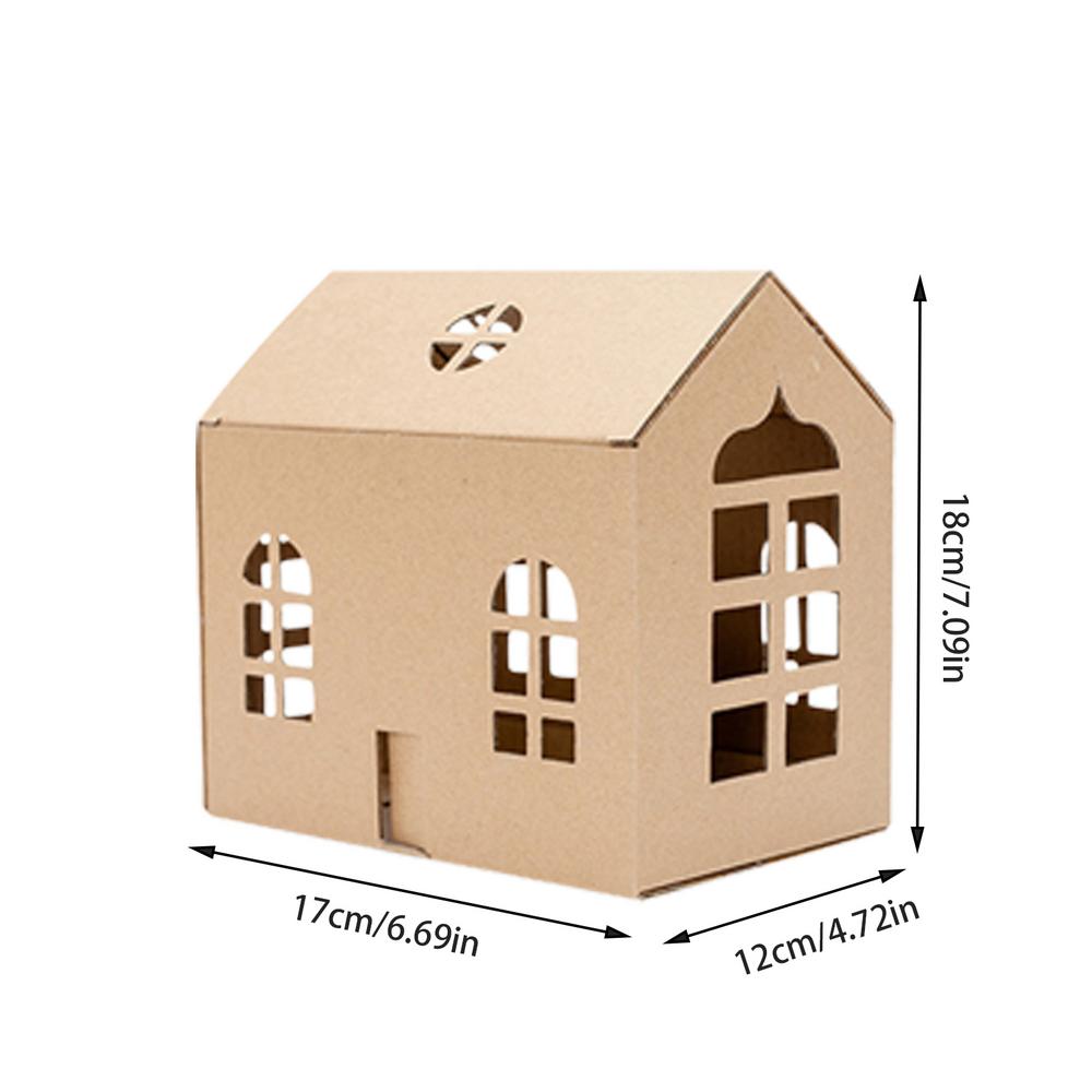 Paper Cottage Model Kit Handmade DIYs Toy Assembly Toy Kid Adult DIYs Model Kits Desk Decoration For Gift For Christmas Holidays