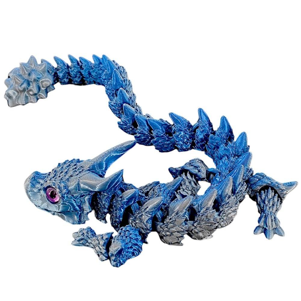All-in-one Molding 3D Printed Dragon Chinese Dragon 3D Articulated Dragon Toys  Kid Gift