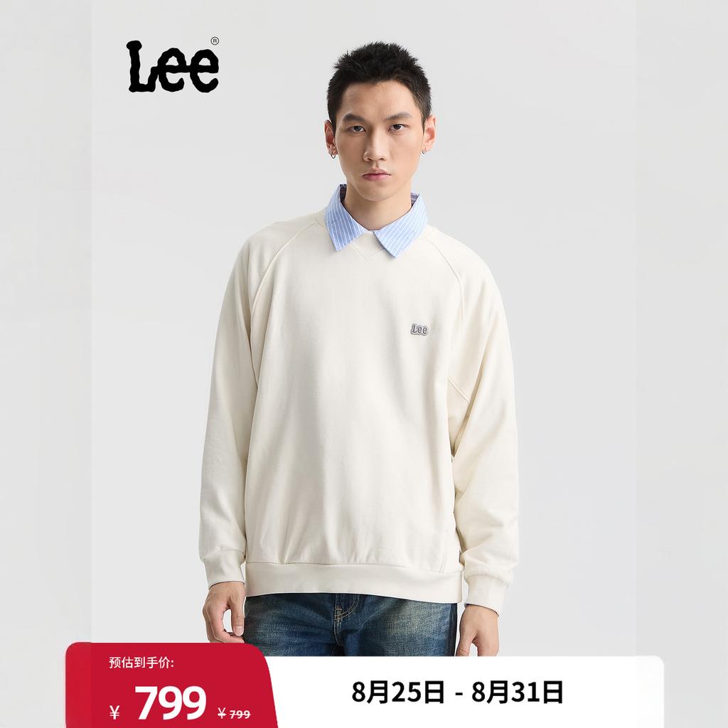 Lee FW25 Sweatshirt Men's White LMT011097209288K15000