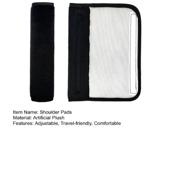 2Pcs Universal Soft Car Seat Belt Pad Comfortable Shoulder Strap Cover for Adults