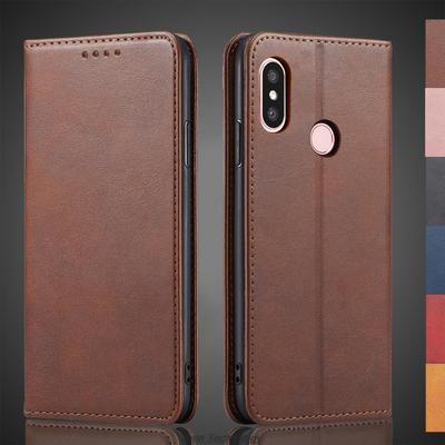 Magnetic Attraction Leather Case for Xiaomi Mi A2 Lite / Xiaomi A2 Lite Holster Flip Cover Case Wallet Phone Bags Fundas Coque