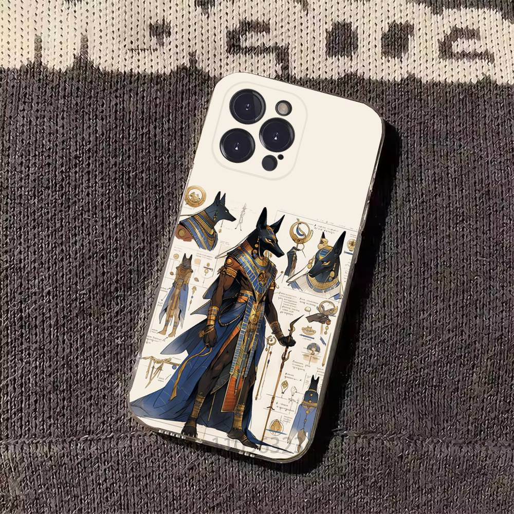 

Anubis Egyptian God Phone Case for iPhone 11Pro 13 12 11 Pro Max 16e 17 Air 16 15 14 Plus 11ProMax iPhone16