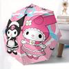 1pc Happy Kuromi & My Melody Cartoon Umbrella, Portable 3-Fold Compact Umbrella, Suitable for Camping, Hiking and Travel, Ideal Easter Birthday Gift F
