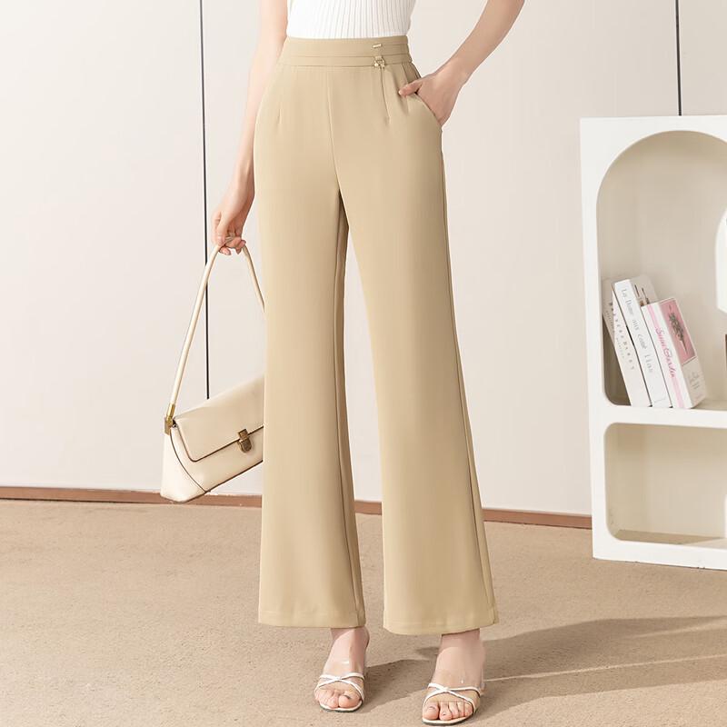 Women's Elastic Waist Flare Pants