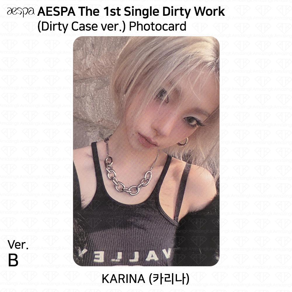 aespa 1. kislemezalbum Dirty Work Dirty Worker / Code / Case ver. Hivatalos fotókártya