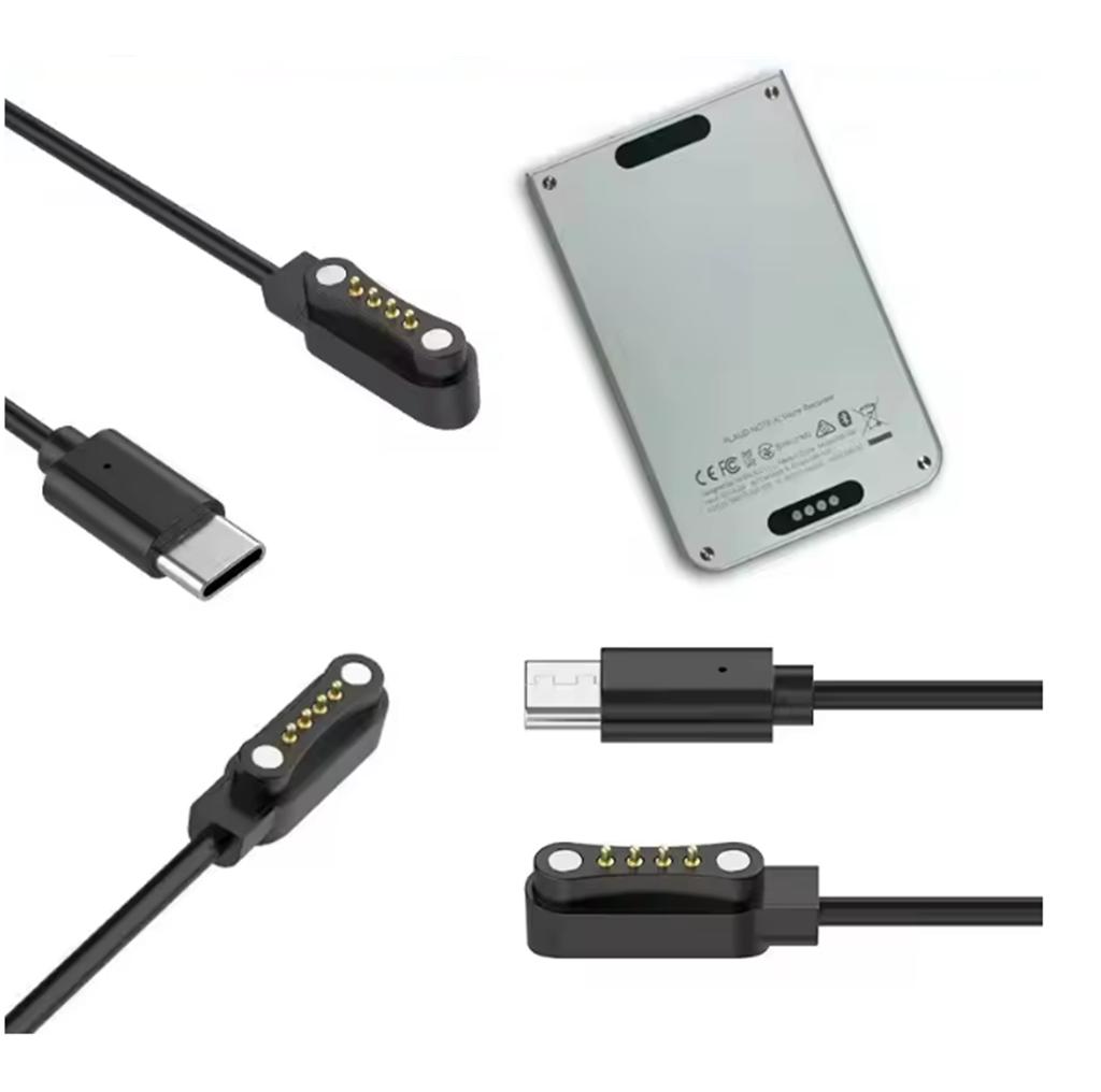 Cavo di Ricarica Magnetico Per Registratore Vocale PLAUD Note AI / Note Pro AI Cavo Caricabatterie Tipo C USB Cavo di Ricambio Magnetico 1M