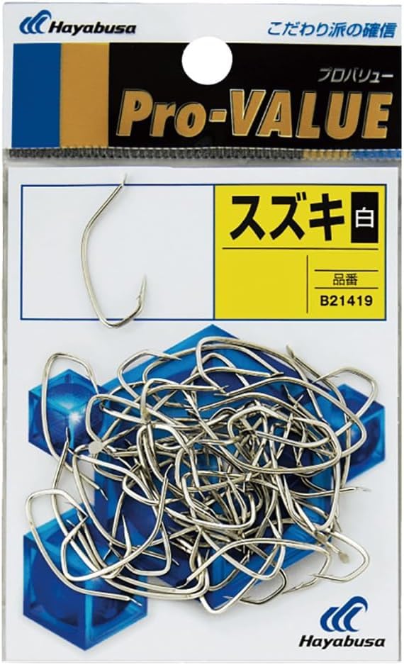

Hayabusa Pro Value Крючок Suzuki, Белый, B21419-16 Рыболовный крючок